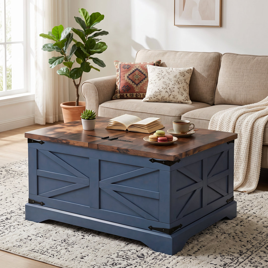 Fellsburg 31.1" W Square Lift Top Storage Coffee Table